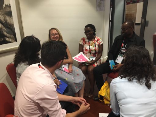 Group of people chatting