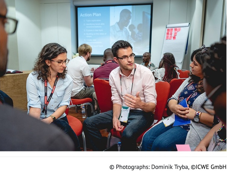 Group of people chatting